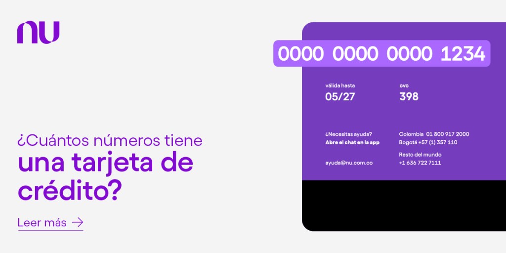 Ilustración de tarjeta de crédito. ¿Cuántos números tiene una tarjeta de crédito?