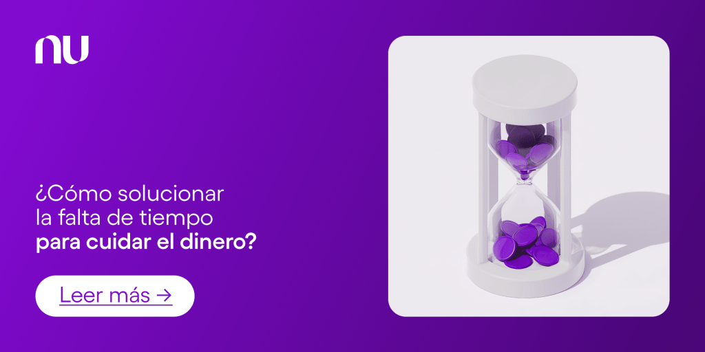 Ilustración de reloj de arena. Sin tiempo para cuidar tu dinero, aprende cómo hacerlo.