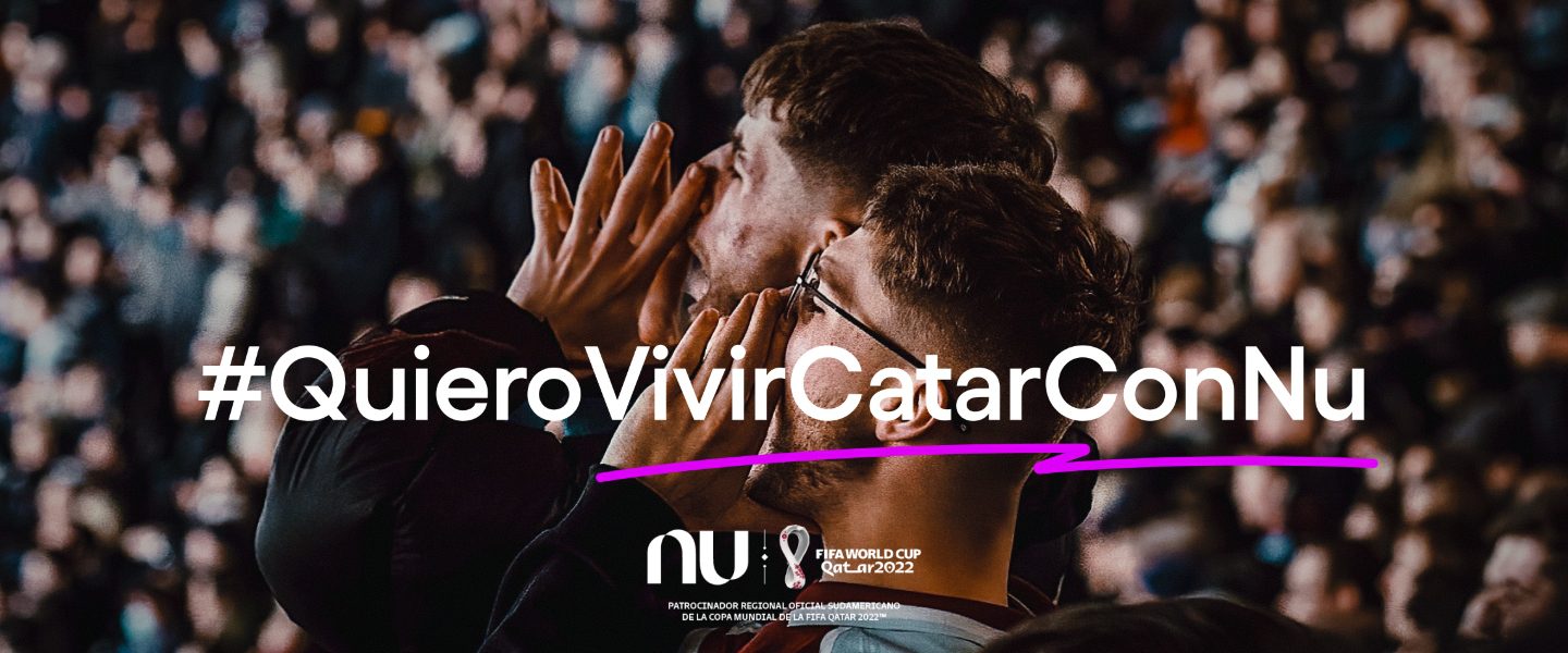 Vivir Catar con Nu: ¿quieres viajar a ver la final de la Copa Mundial de la FIFA 2022™? Foto de hinchas en estadio. Vivir Catar con Nu: ¿quieres viajar a ver la final de la Copa Mundial?