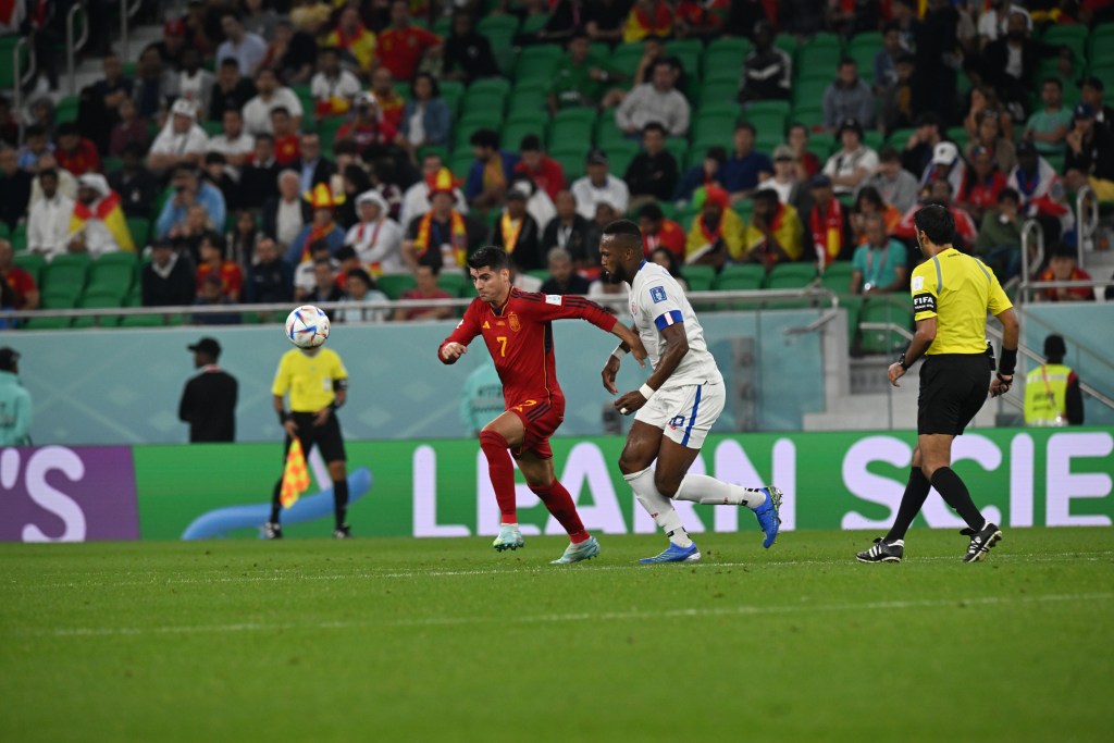 Foto del partido del Grupo E de la Copa Mundial de la FIFA Catar 2022™ entre España y Costa Rica.