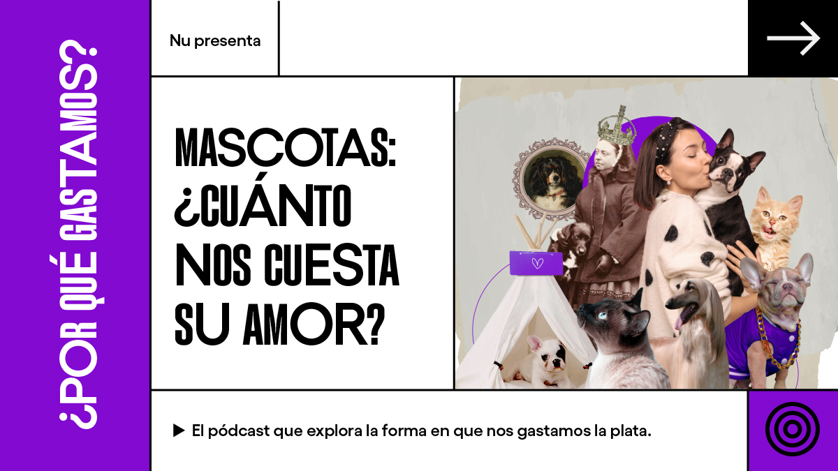 Imagen promocional del Podcast con un collage de mascotas. ¿Qué no hacemos por nuestras mascotas?