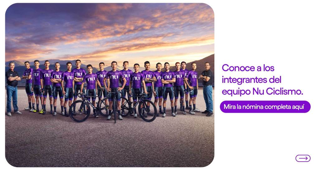 Fotografía del equipo de ciclismo de Nu Colombia 2024. ¡Conoce la nómina de nuestro equipo! 
