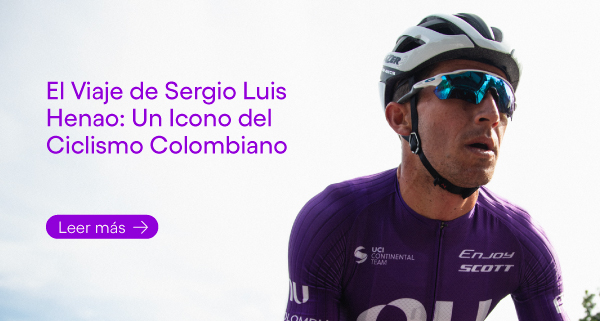 Foto de Sergio Luis Henao. El ciclista colombiano, miembro del equipo Nu Colombia.