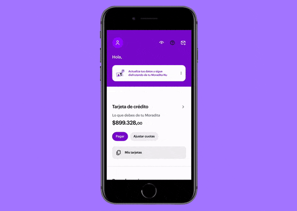 Pasos para actualizar tu información personal en Nu. 
