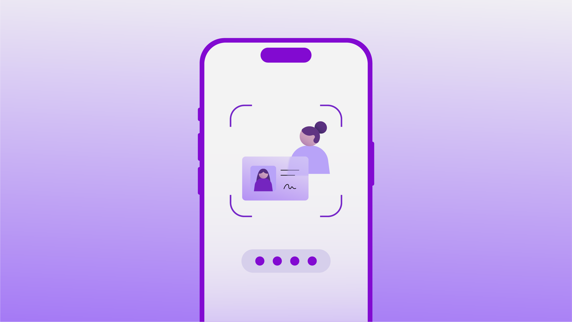 Ilustración del Liveness Detection. Cambia tu contraseña en la app Nu con Liveness Detection.