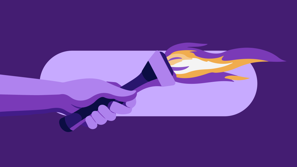 Juegos Olímpicos París 2024 ¿Cómo nos fue? Ilustración de la antorcha olímpica. Juegos Olímpicos París 2024 ¿Cómo nos fue?