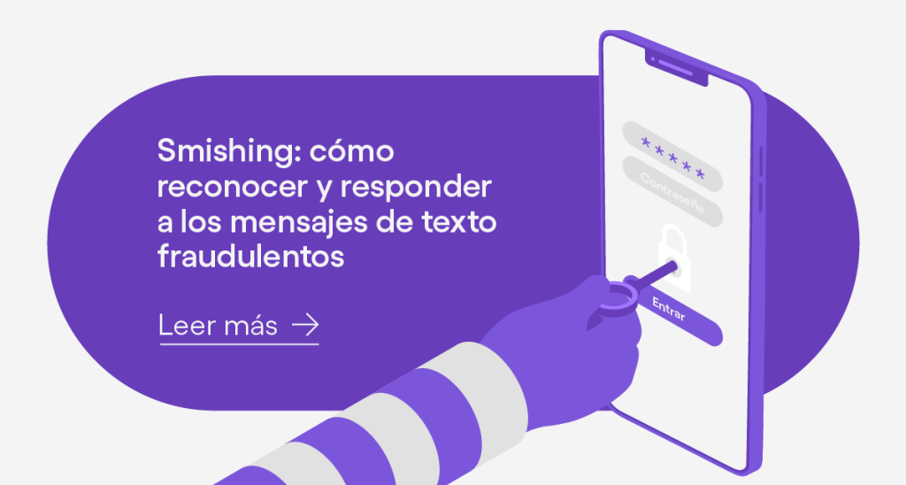 Ilustración sobre el smishing: aprende a reconocer y responder a los mensajes de texto fraudulentos