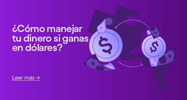 Ilustración de dinero y el signo pesos ¿Cómo manejar tu dinero si ganas en dólares?
