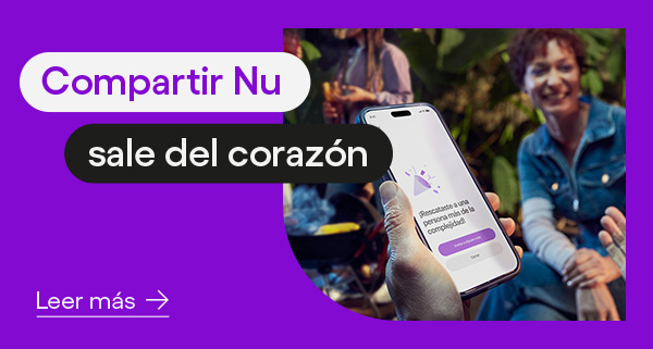 Fotografía de Patricia feliz por ser parte de Nu. Compartir Nu sale del corazón.