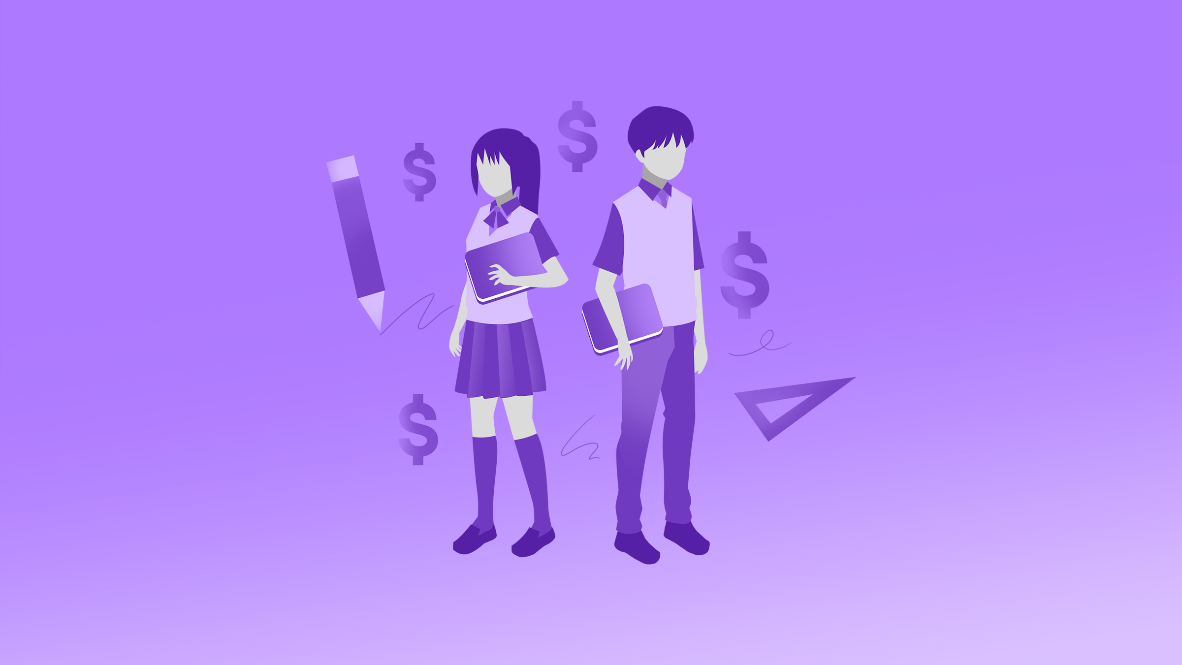 Ilustración de uniformes escolares. ¿Cuánto te cuestan los uniformes escolares de tus hijos?