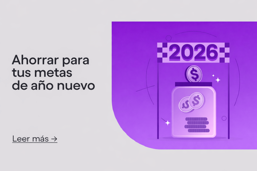 Ilustración de una meta de ahorro. Descubre cómo ahorrar para cumplir tus metas de año nuevo.