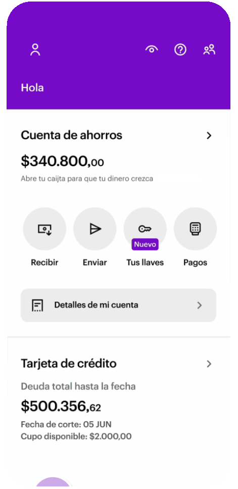Así de fácil registras tus llaves en Nu. Paso a paso.