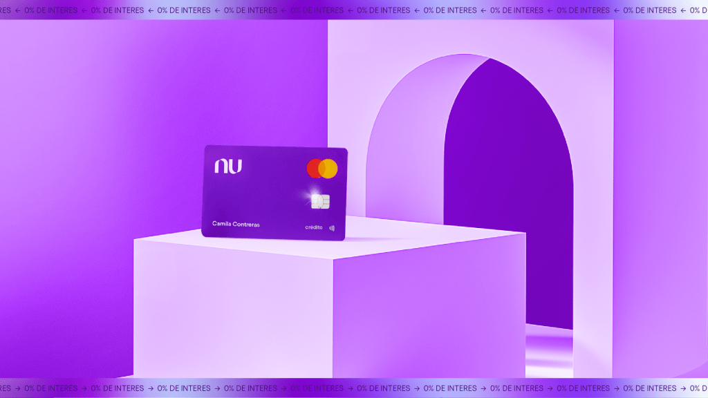 Compras Sin Intereses con tu Tarjeta de Crédito Nu Imagen de la tarjeta de crédito Nu. Compras Sin Intereses con tu Tarjeta de Crédito Nu.