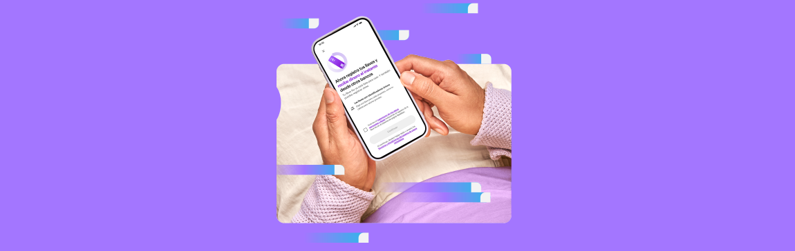 Imagen de persona en la app de Nu queriendo realizar pagos inmediatos