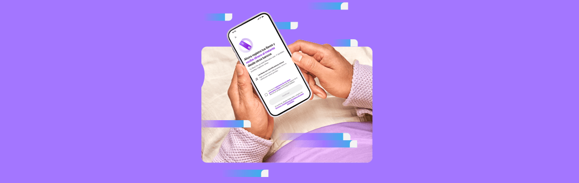 Imagen de persona en la app de Nu queriendo realizar pagos inmediatos