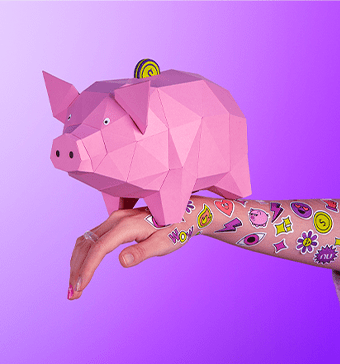 Imagen de alcancía de marrano. Educación financiera