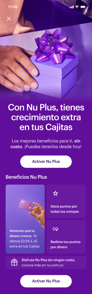 Imagen con el texto: Con Nu Plus, tienes crecimiento extra en tus cajitas