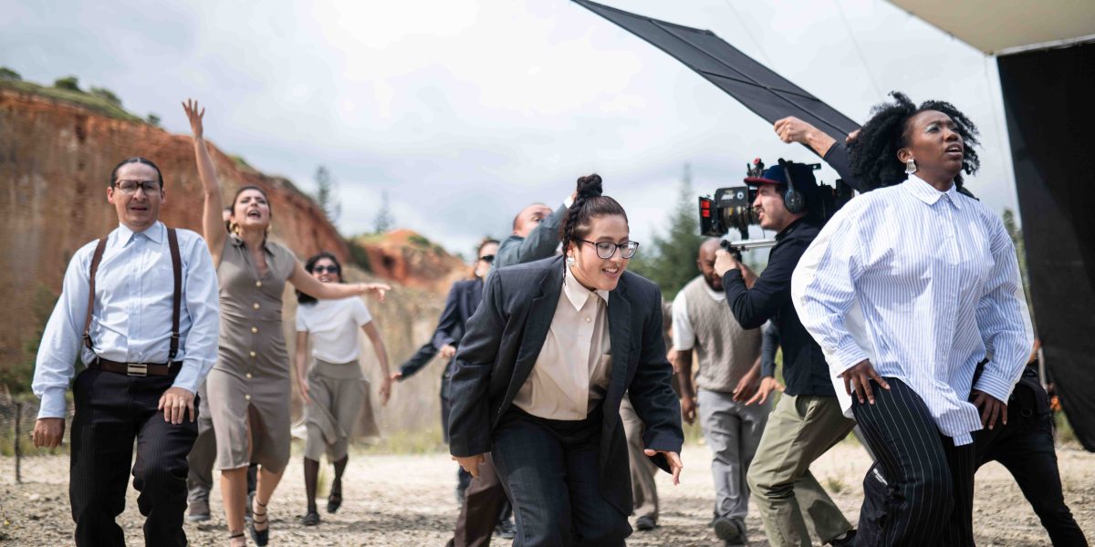 NUevo Piso 21 ft Nu - Backstage Foto de las grabaciones de NUevo Piso 21 ft Nu - Backstage