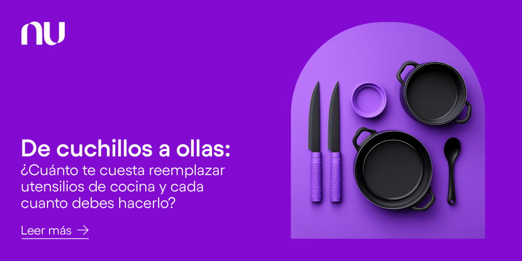 Imagen con utensilios de cocina. ¿Cuánto te cuesta reemplazar los utensilios de cocina?
