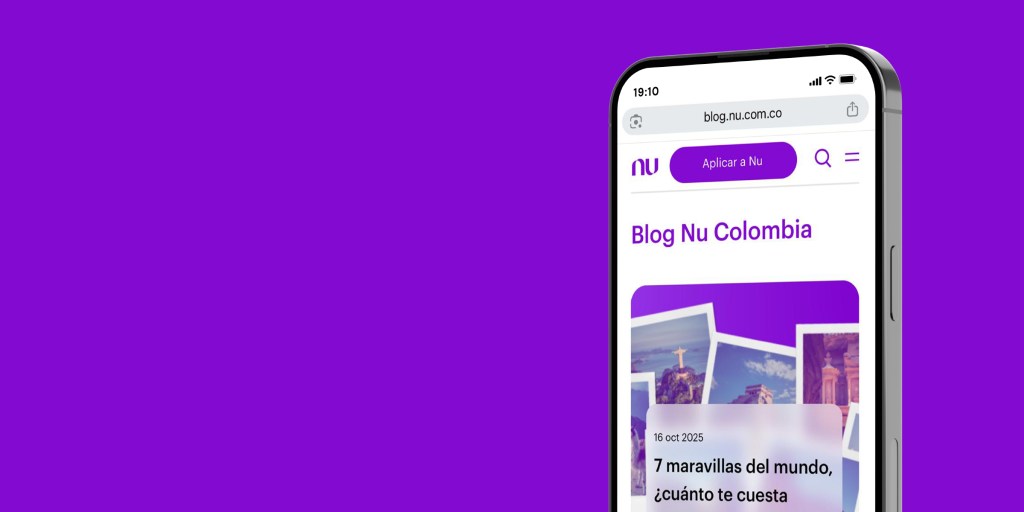 El Blog de Nu: una herramienta para retomar el control de tus finanzas Imagen del Blog de Nu en celular: una herramienta para retomar el control de tus finanzas
