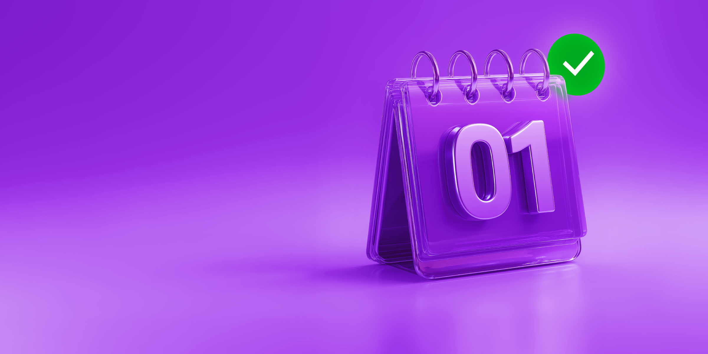 Festivos 2026 en Colombia: organiza tu tiempo y dinero Ilustración de calendario morado. Festivos 2026 en Colombia: organiza tu tiempo y dinero