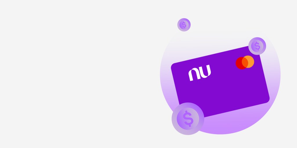 Guía para controlar tus gastos con tarjeta de crédito Ilustración de tarjeta de crédito Nu. Guía para controlar tus gastos con tarjeta de crédito