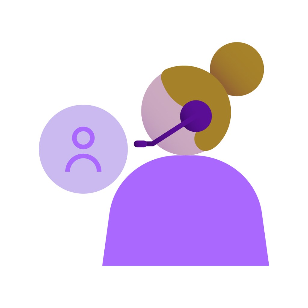 Icono de atención humana. Respira, estás seguro con Nu.