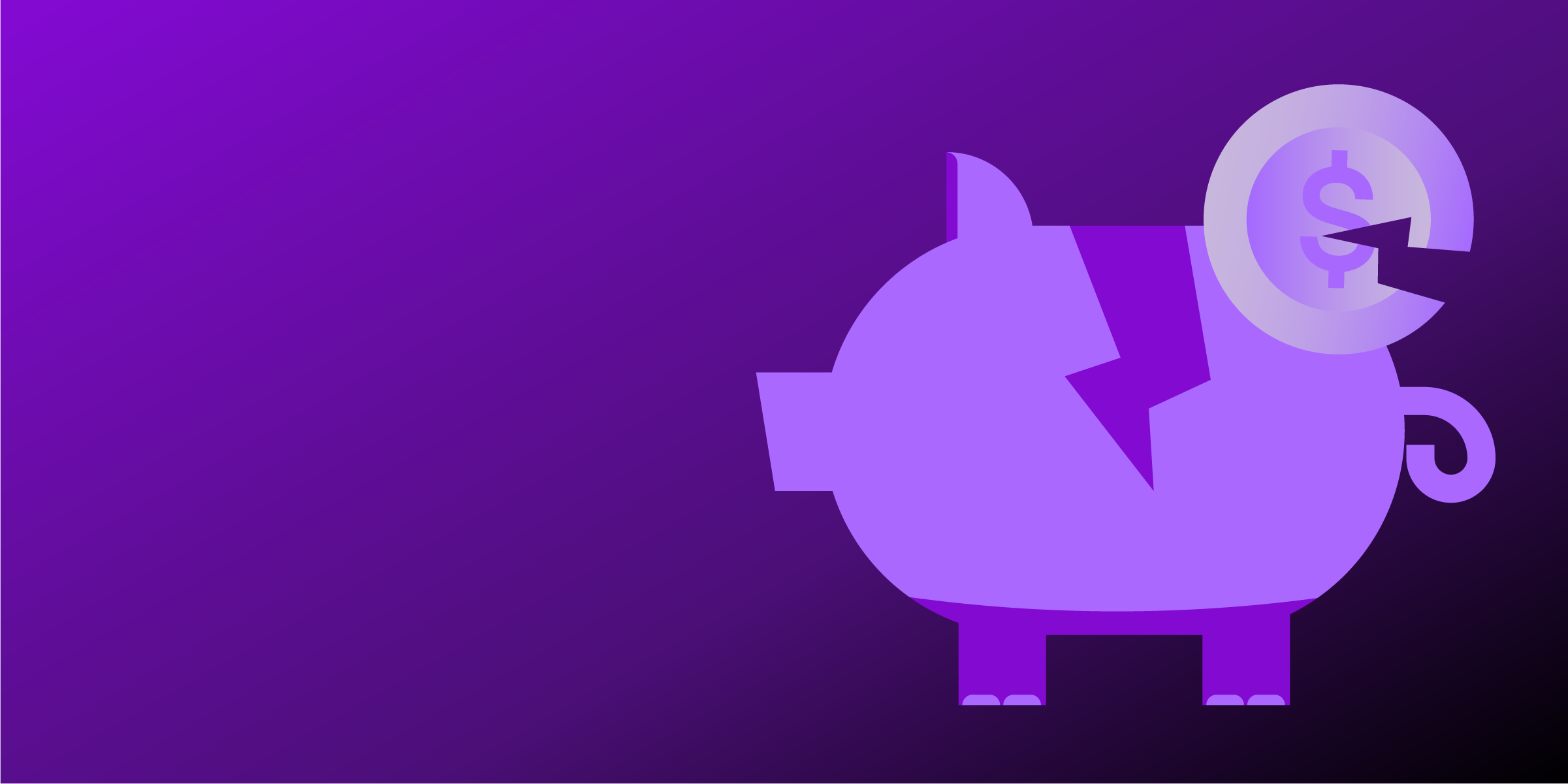 Ilustración de ahorro roto. Prácticas que crees que te ahorran dinero, pero no