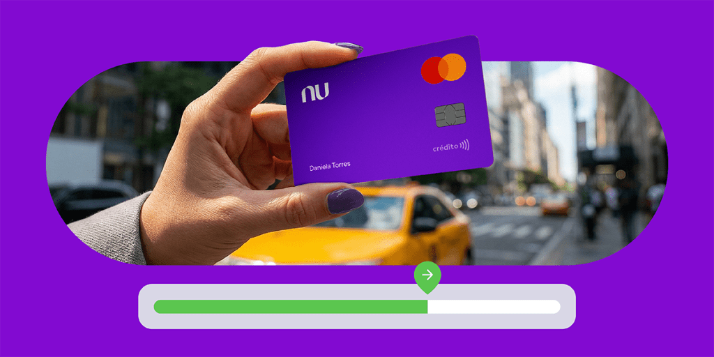 Ajusta los límites de tu Tarjeta de Crédito Nu Foto de la Tarjeta de crédito Nu. Ajusta los límites de tu Tarjeta de Crédito Nu