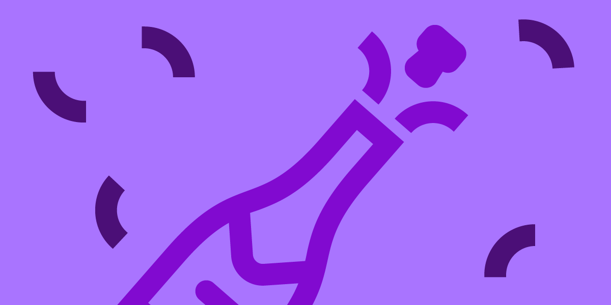 Ilustración de botella de champagne ¿Te gusta salir de fiesta? Puedes sin sacrificar tus finanzas