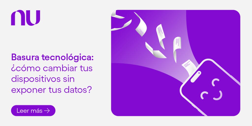 Ilustración de celular con basura tecnológica ¿cómo cambiar tus dispositivos sin exponer tus datos?