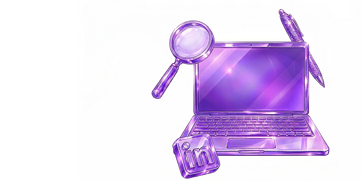 Imagen de busqueda en el computador y LinkedIn. Buscar trabajo en 2026: la guía completa.