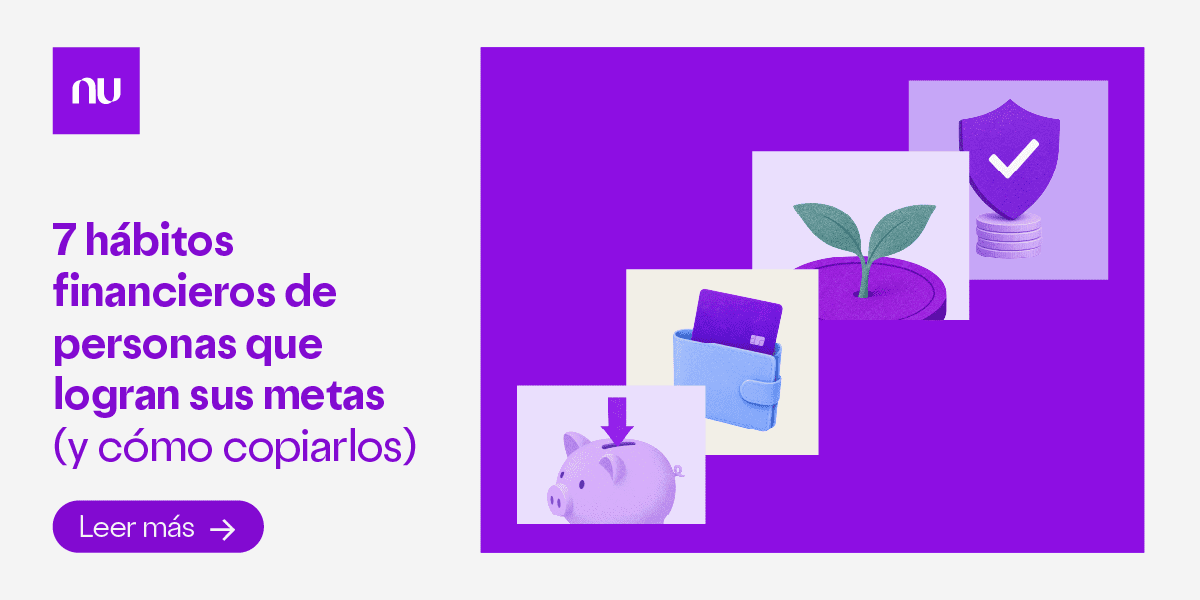 Ilustración de ahorro financiero. 7 hábitos financieros de personas que logran sus metas.