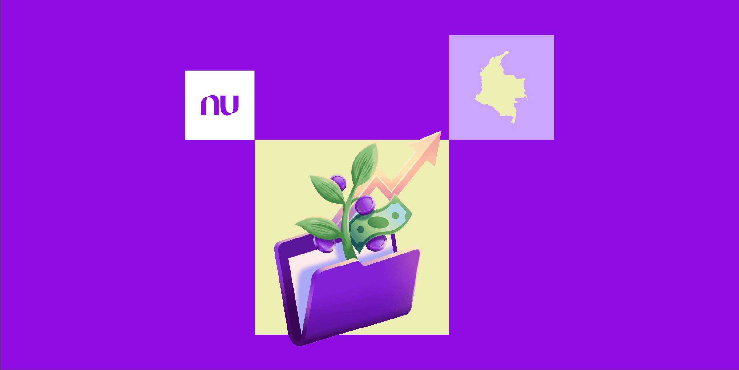Un libro y una flor púrpuras sobre un fondo del mismo color, transmitiendo una sensación de calma y creatividad. Cómo invertir si ganas el salario mínimo en Colombia