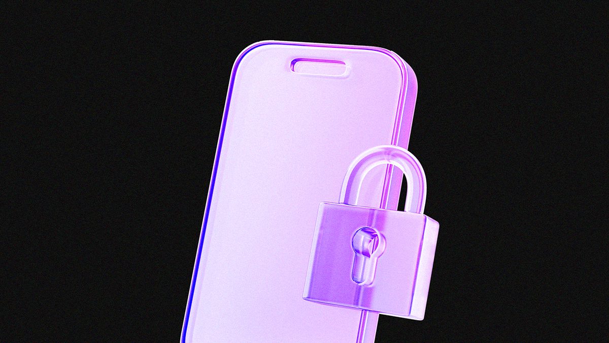 Teléfono púrpura con un candado, simbolizando seguridad y protección de datos. Seguridad financiera: ¿qué significa y cómo alcanzarla en 2026?