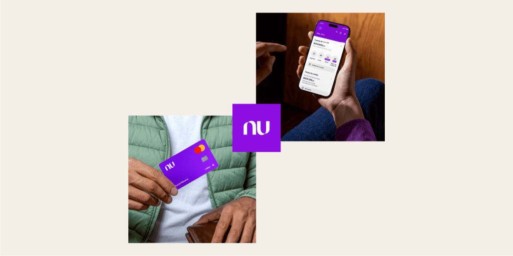 ¿Cómo le explico a mis papás qué es Nu? Personas mostrando la app y tarjeta de Nu. ¿Cómo le explico a mis papás qué es Nu?